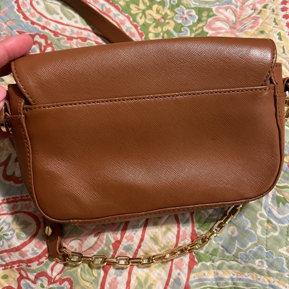 Tory Burch dark tan leather with gold chain shoulder strap - Picture 5 of 6